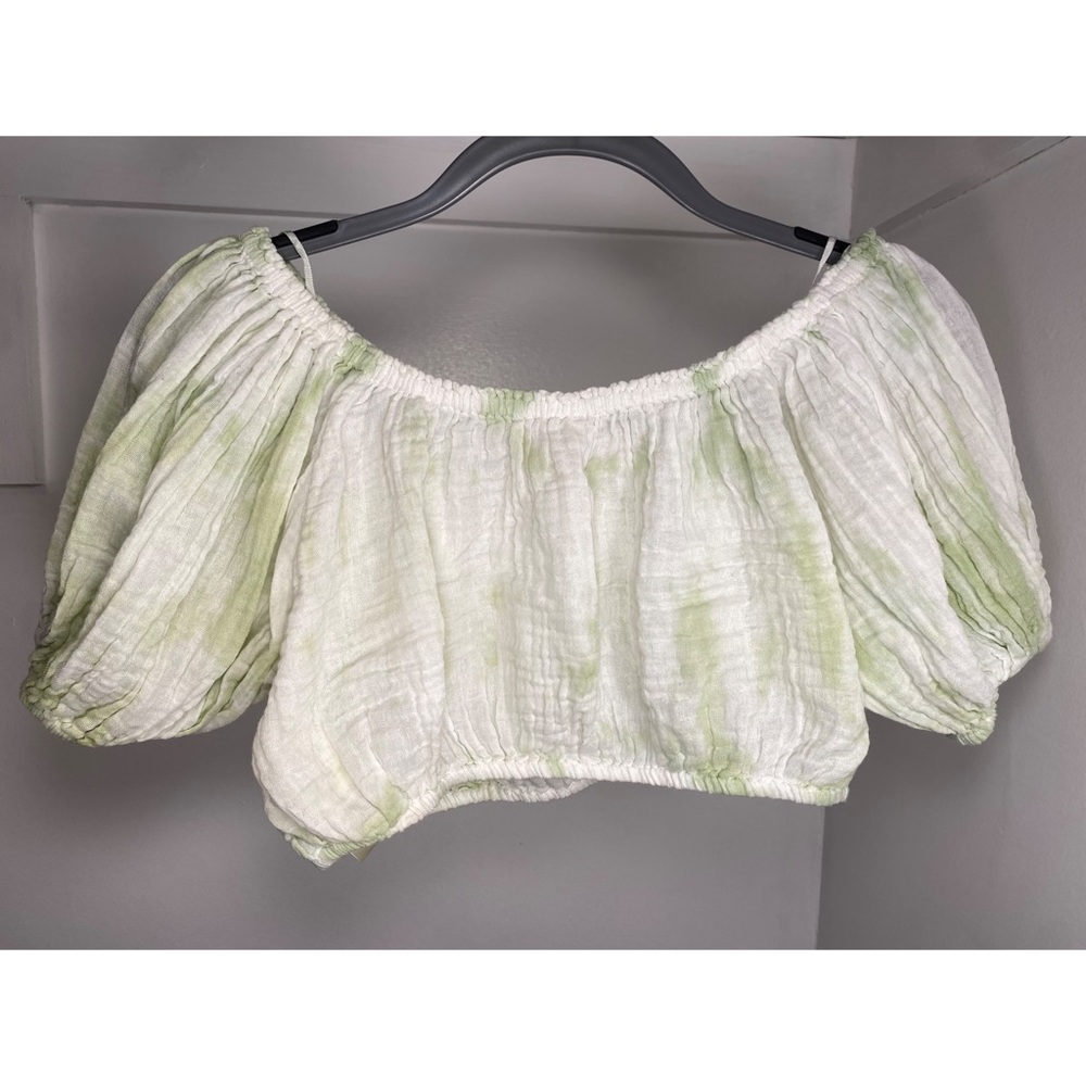 NWOT Free People | Tie Dye Off-The-Shoulder Crop Top